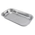The Magnet Source 9.5 in. Stainless Steel 3.4 MGOe Magnetic Tray; Silver - Case of 3 2501401